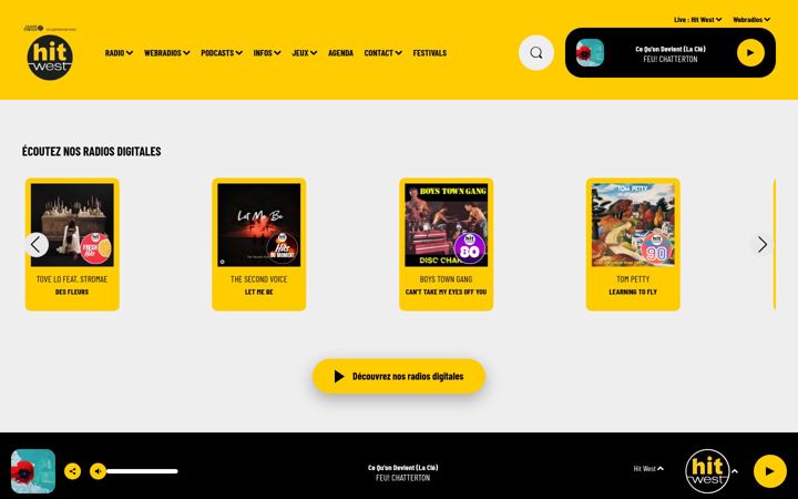 Screenshot of hitwest.ouest-france.fr