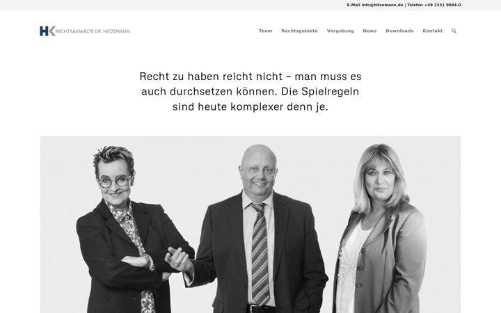 Screenshot of hitzemann.de