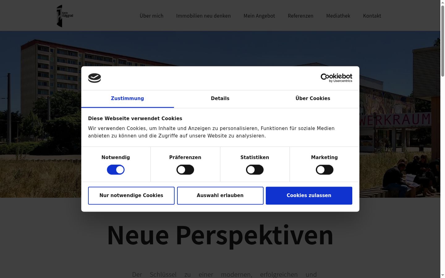 Screenshot tal-banner tal-kunsens muri qabel kwalunkwe interazzjoni