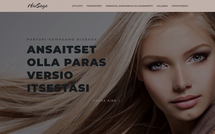 Screenshot of hiusaga.fi