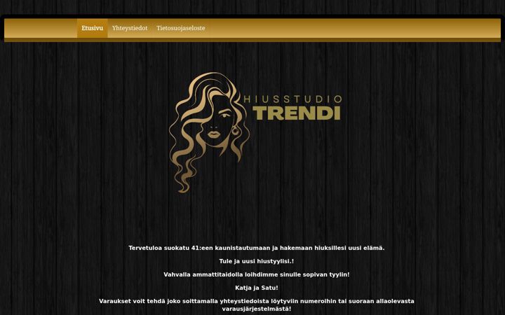 Screenshot of hiusstudiotrendi.com
