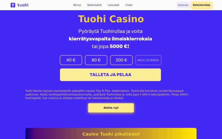 Screenshot of hiusvilla.fi