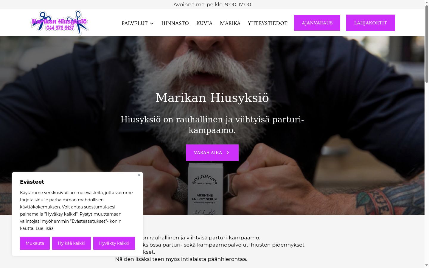 Sutikimo reklamjuostės, rodytos prieš bet kokią sąveiką, ekrano kopija