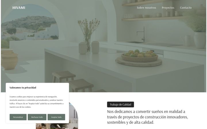 Screenshot of hivami.es