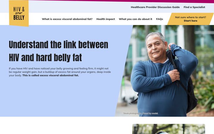 Screenshot of hivandyourbelly.com