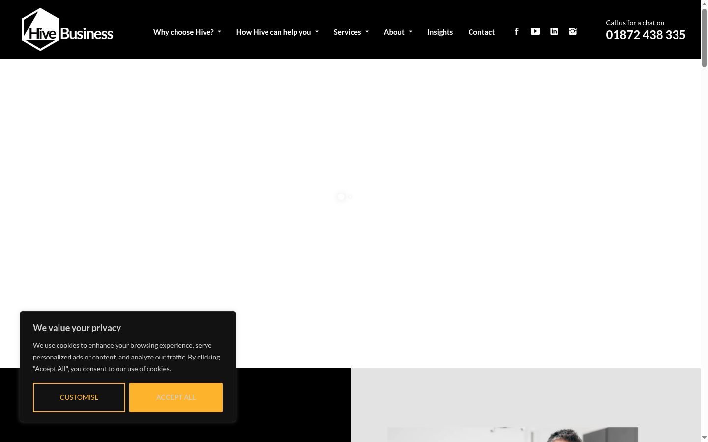 Screenshot van de toestemmingsbanner zoals getoond vóór enige interactie
