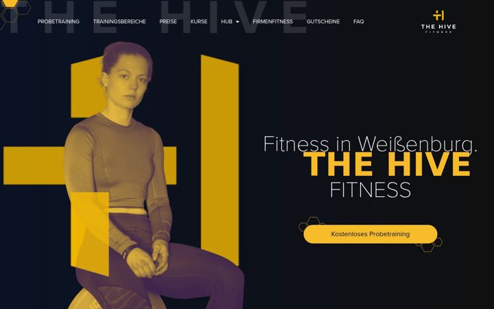 Screenshot of hivefitness.de