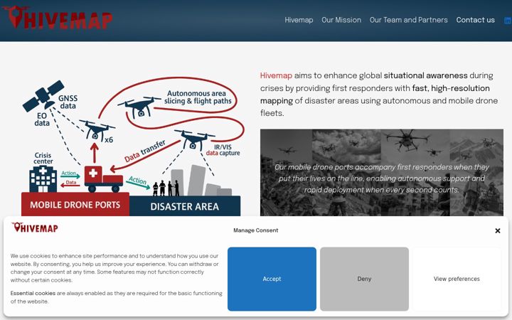 Screenshot of hivemap.eu