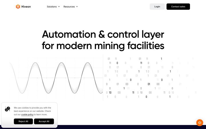 Screenshot of hiveon.com