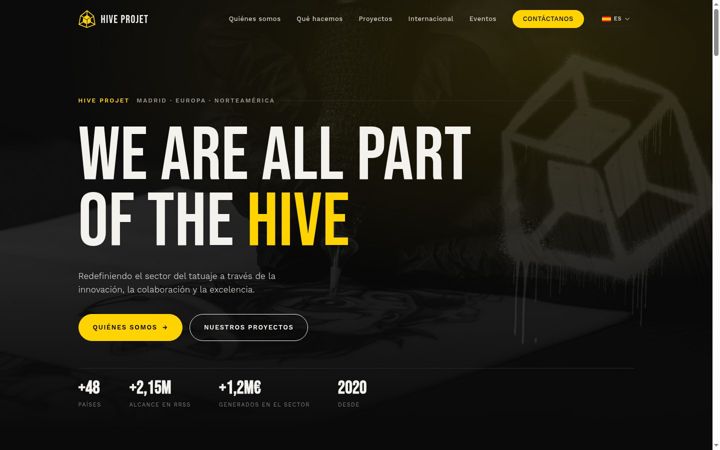 Screenshot of hiveprojet.com