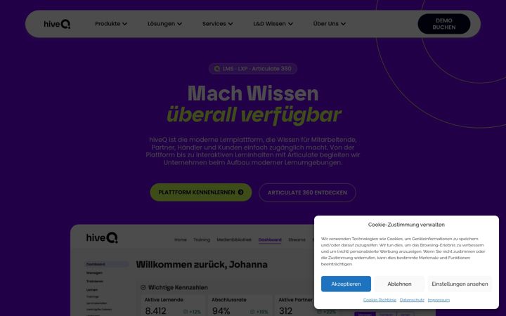 Screenshot of hiveq.com