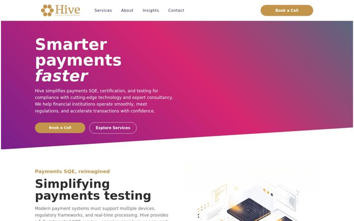 Screenshot of hivequalityengineering.com
