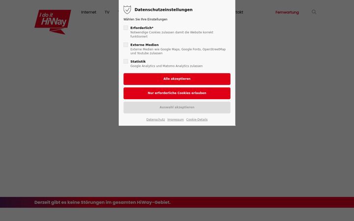 Screenshot of hiway.at