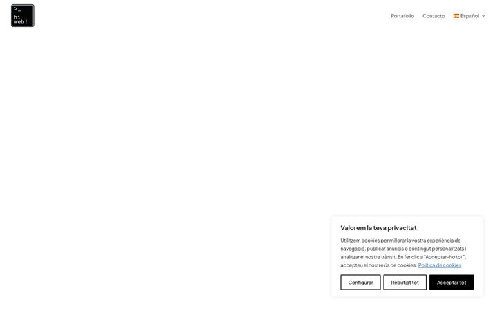 Screenshot of hiweb.es