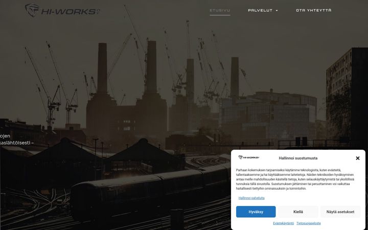 Screenshot of hiworks.fi