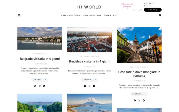 Screenshot of hiworld.it