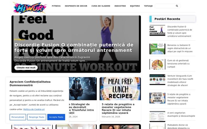 Screenshot of hiwur.com