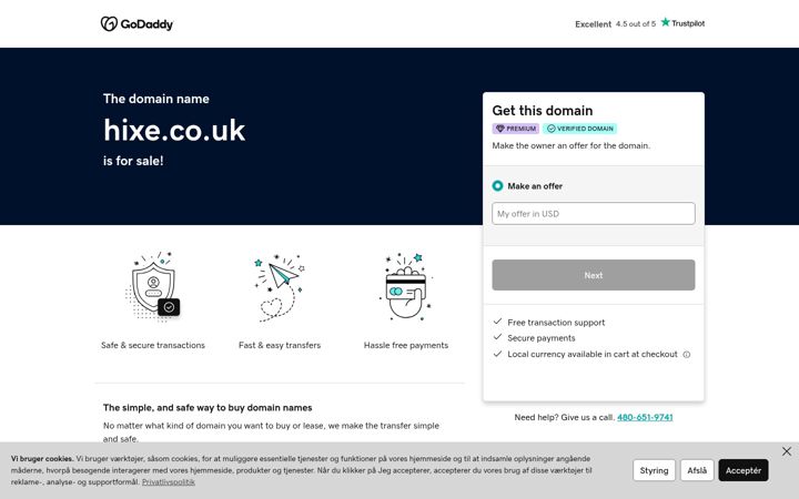 Screenshot of hixe.co.uk