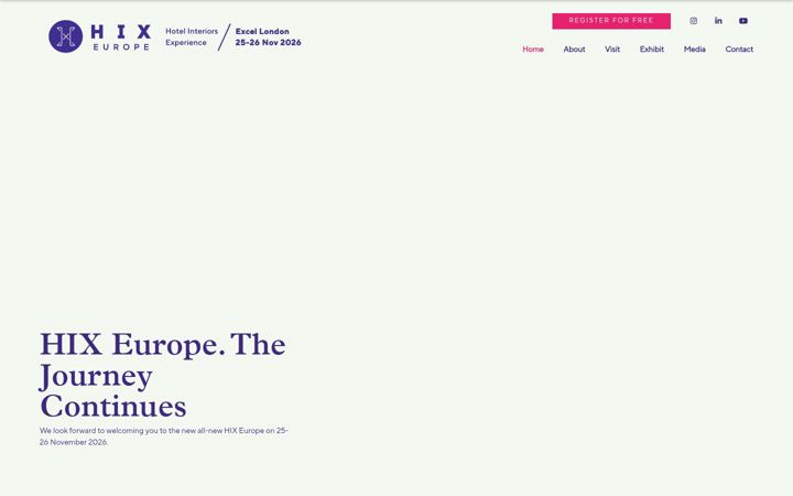 Screenshot of hixevent.com