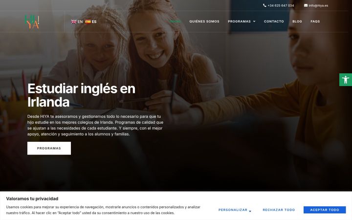 Screenshot of hiya.es