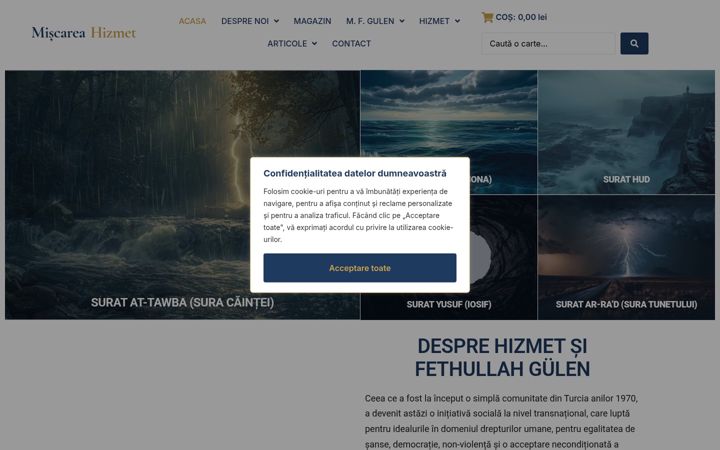 Screenshot of hizmet.ro
