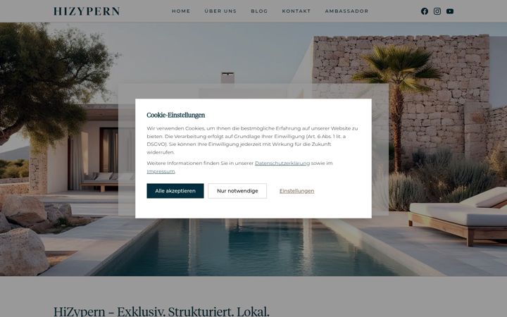Screenshot of hizypern.com