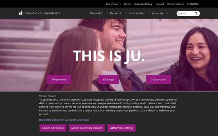 Screenshot of hj.se