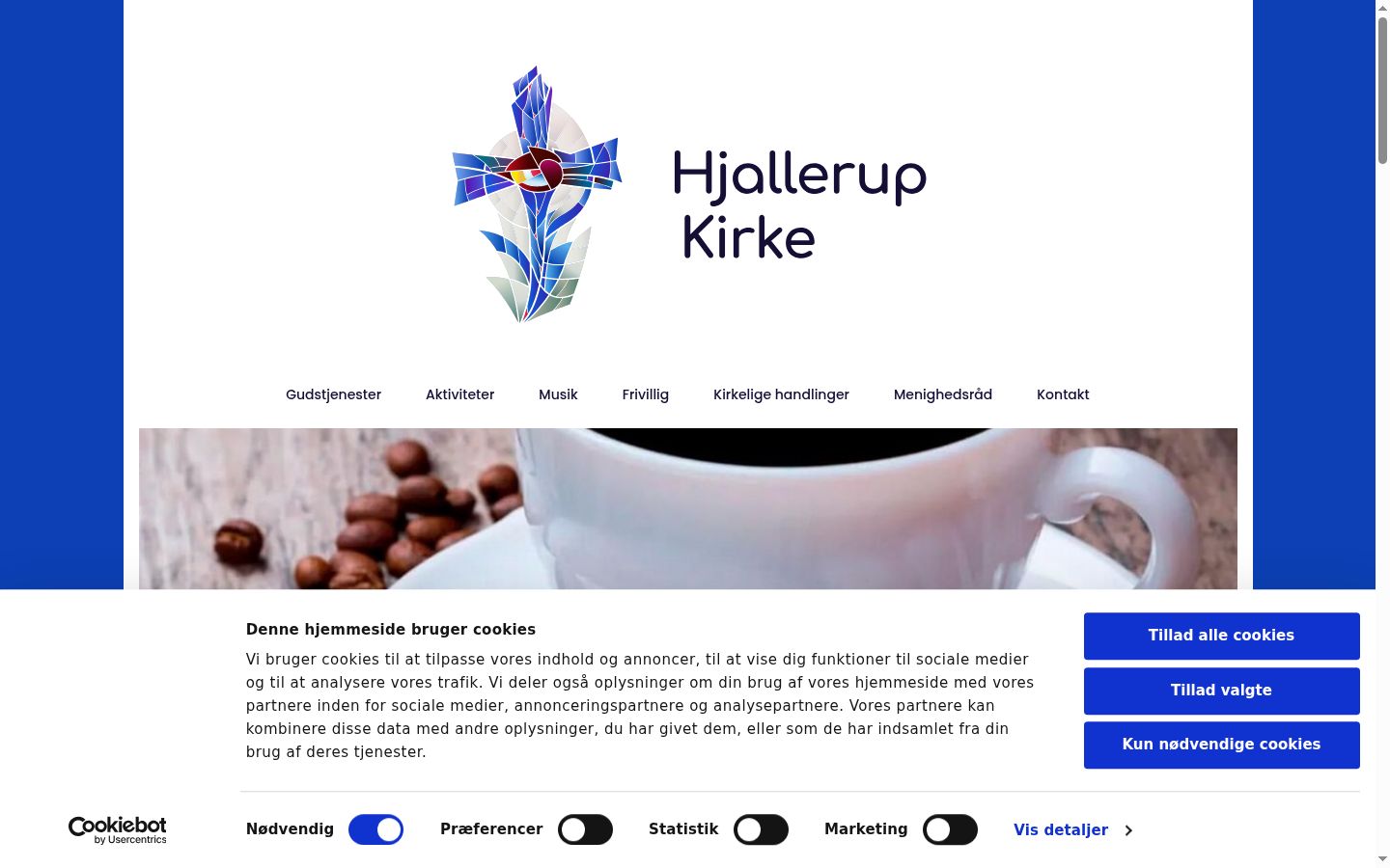 Captura de ecrã do banner de consentimento apresentado antes de qualquer interação