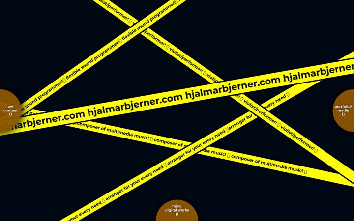 Screenshot of hjalmarbjerner.com