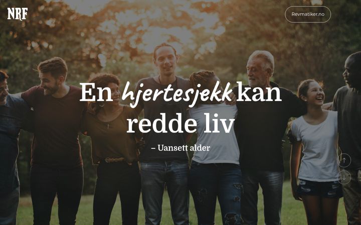 Snímek obrazovky hjertesjekk.no