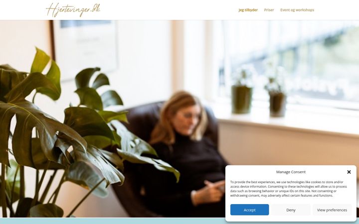 Screenshot of hjertevinger.dk
