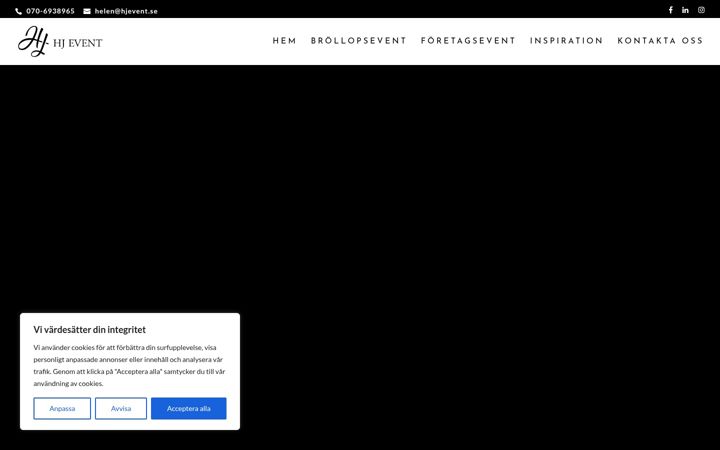 Screenshot of hjevent.se
