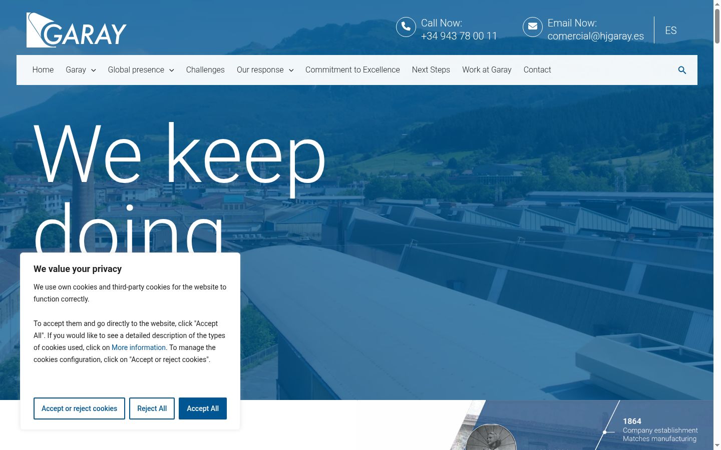 Screenshot des Einwilligungsbanners vor jeglicher Interaktion