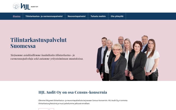 Screenshot of hjl.fi