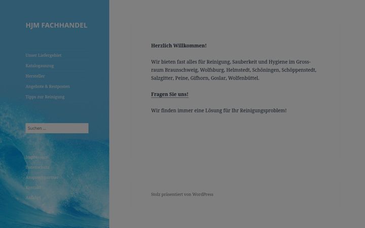 Screenshot of hjm-reinigung.de