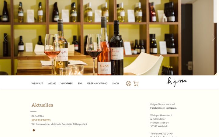 Screenshot of hjm-wein.de