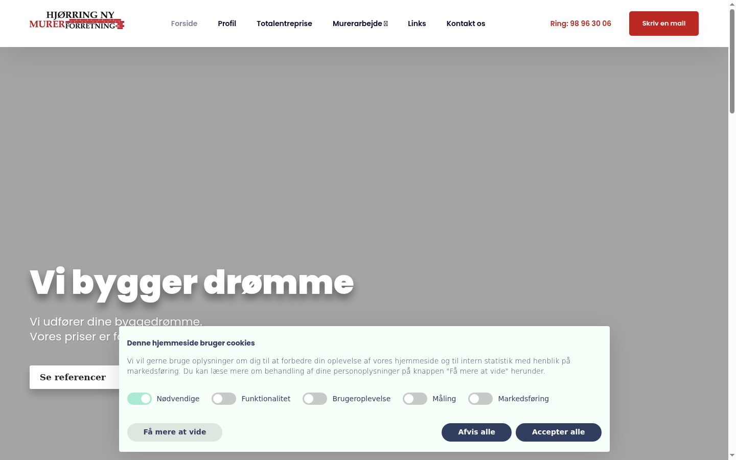 Screenshot tal-banner tal-kunsens muri qabel kwalunkwe interazzjoni