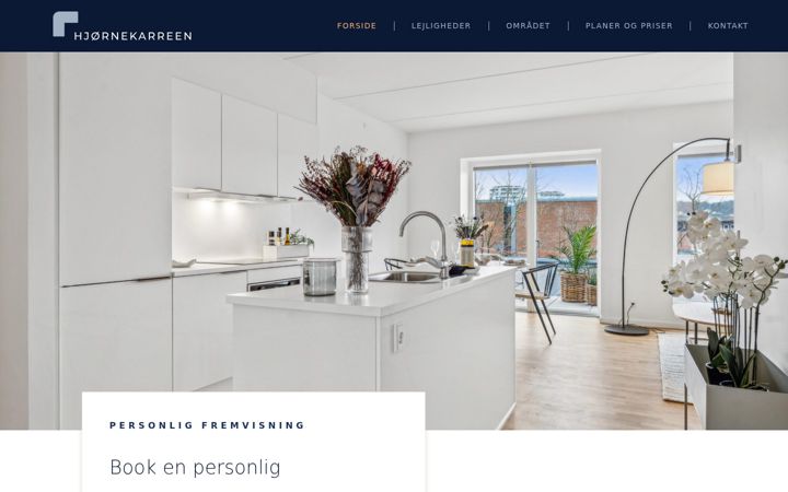 Screenshot of hjoernekarreen.dk