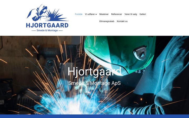 Screenshot von hjortgaardsmed.dk
