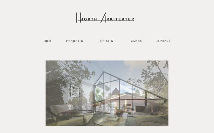 Screenshot of hjortharkitekter.no