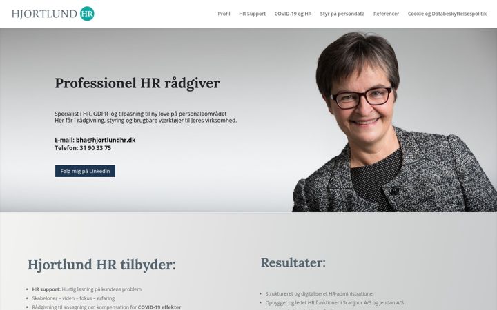 Screenshot of hjortlundhr.dk