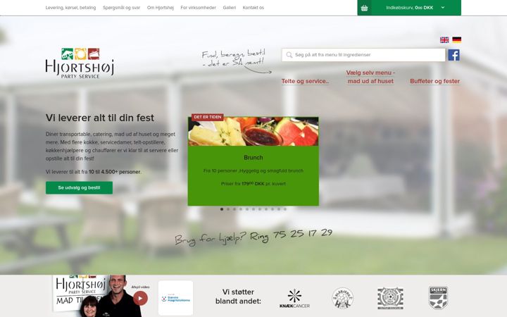 Screenshot of hjortshoejs.dk