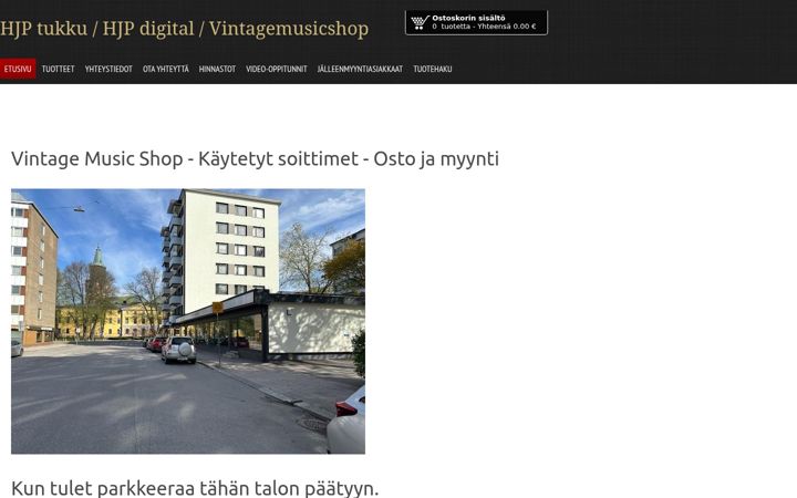 Screenshot of hjpdigital.fi
