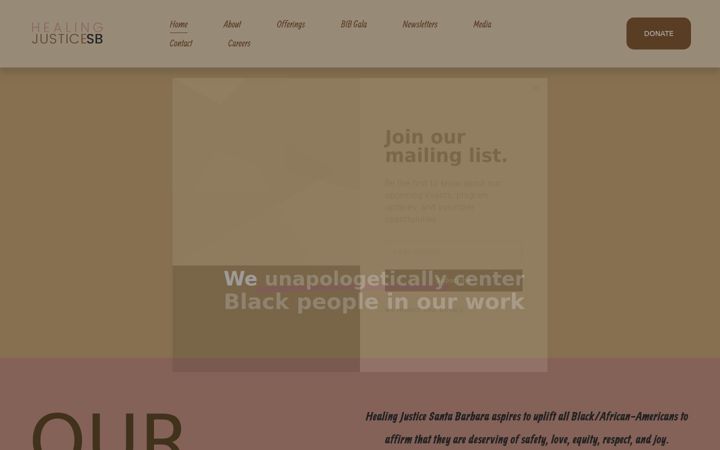 Screenshot of hjsb.org