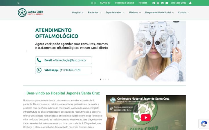 Screenshot of hjsc.com.br