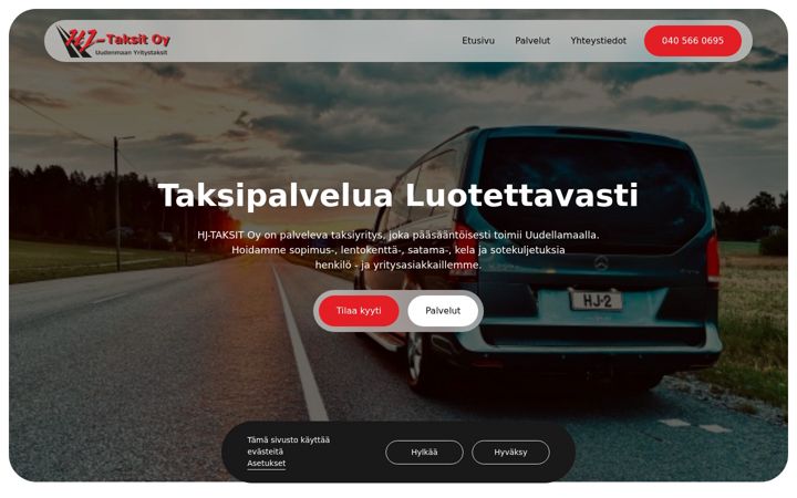 Screenshot of hjtaksit.fi