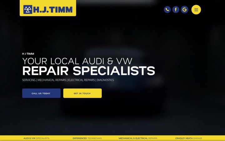 Screenshot di hjtimm.co.uk