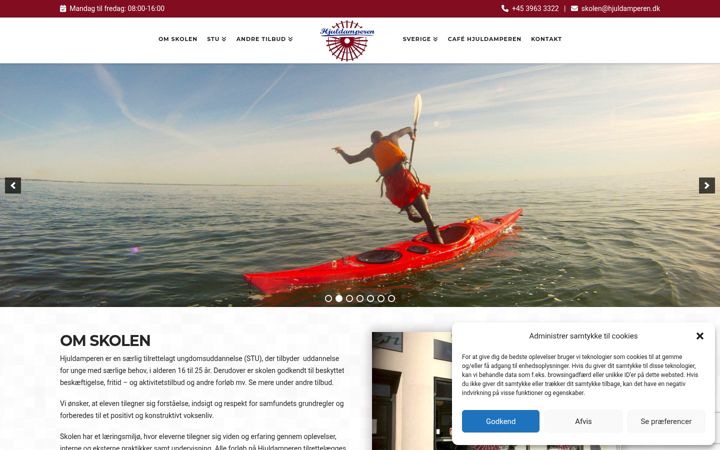 Screenshot of hjuldamperen.dk