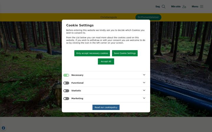 Screenshot of hjvarme.dk