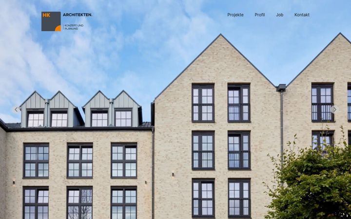 Screenshot of hk-architekten.de